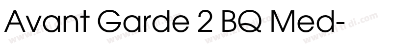 Avant Garde 2 BQ Med字体转换